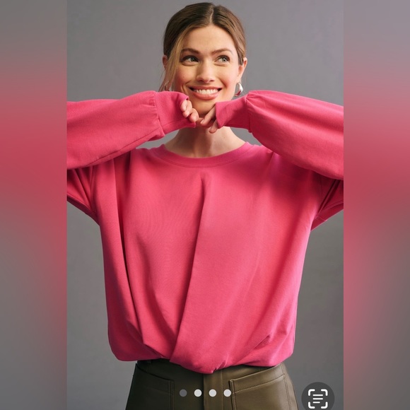 Anthropologie Tops - 🌺Anthropologie Maeve Twist-Front Sweatshirt🌸🌺